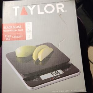 Taylor Black Glass Digital Kitchen Scale